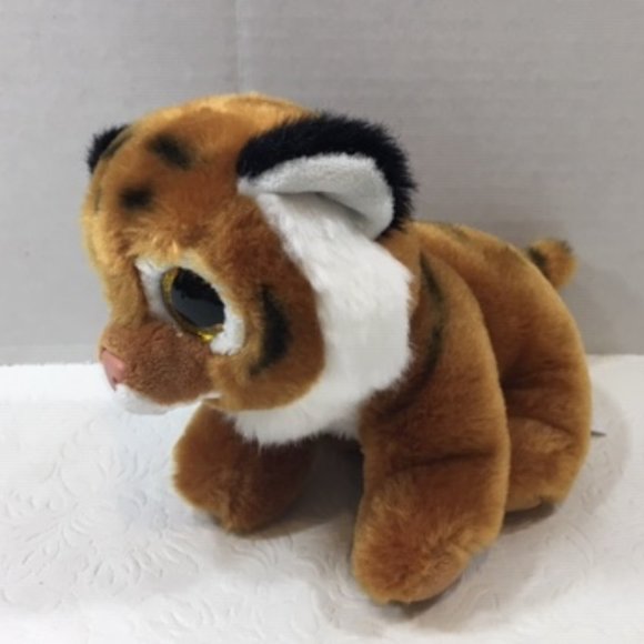 Ty Beanie Baby 6” TIGGS the Bengal Tiger Stuffed Animal Plush 2015 Glitter Eyes - Picture 4 of 7